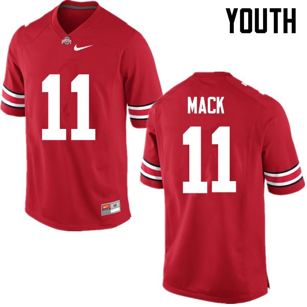 Ohio State Buckeyes #11 Austin Mack Youth NCAA Jersey Red